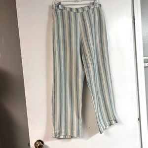 Bryn Walker light Linen wide leg pull on elastic waist pants